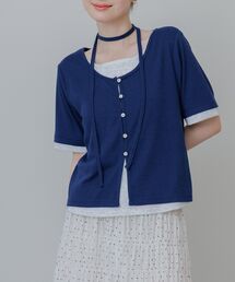 RETRO GIRL｜レトロガールのTシャツ/カットソー（ブルー・ネイビー