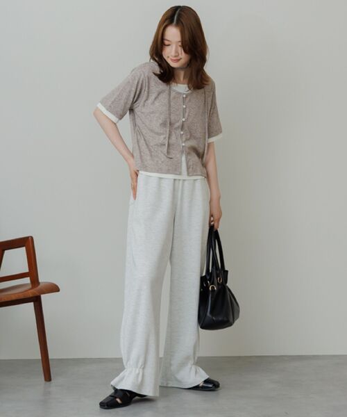 RETRO GIRL(レトロガール)の「フェイクレイヤード半袖カットソー(Tシャツ/カットソー・レディース・ライトグレー/ブルー/ブラウン・FREE)」の18枚目の写真