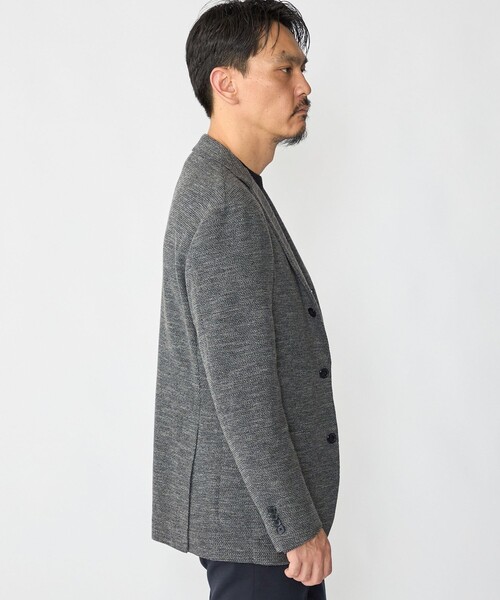 SHIPS(シップス)の「SHIPS:〈FUNCTION〉LANIFICIO ROMA ウールブレンド ジャージー ジャケット(テーラードジャケット・メンズ・ダークグレー/ネイビー・SMALL/LARGE/MEDIUM/X-LARGE)」の6枚目の写真