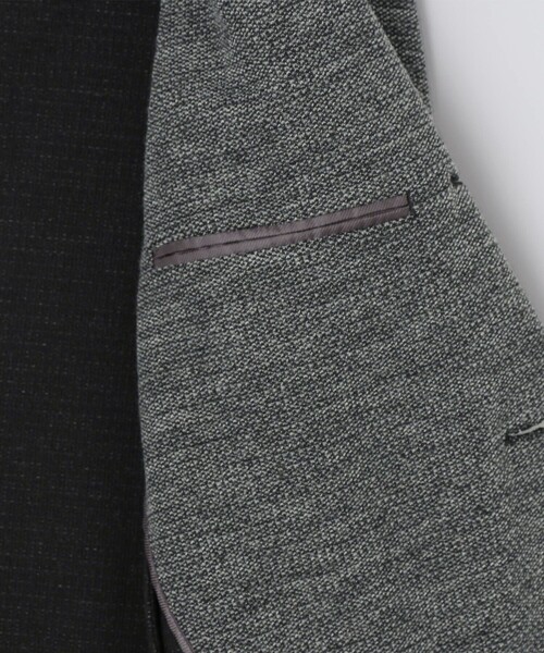 SHIPS(シップス)の「SHIPS:〈FUNCTION〉LANIFICIO ROMA ウールブレンド ジャージー ジャケット(テーラードジャケット・メンズ・ダークグレー/ネイビー・SMALL/LARGE/MEDIUM/X-LARGE)」の19枚目の写真