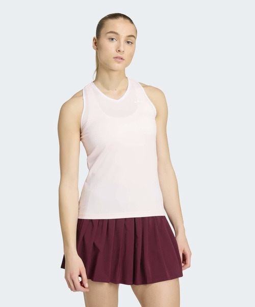 adidas(アディダス)の「テニス クラシック タンクトップ / アディダス adidas(タンクトップ・レディース・ピンク・XX-LARGE/LARGE/MEDIUM/SMALL/X-LARGE)」の1枚目の写真