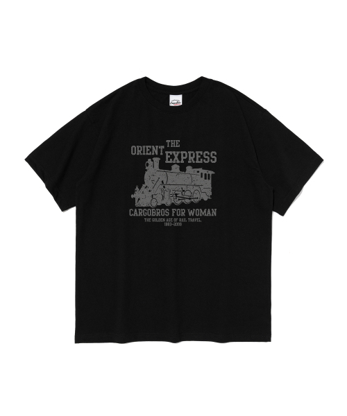 CARGOBROS FOR WOMAN(カーゴブロスフォーウィメン)の「オリエントエクスプレス 半袖Tシャツ (ブラック)(Tシャツ/カットソー・レディース・その他・SMALL/MEDIUM/LARGE/X-LARGE/2XL)」の1枚目の写真