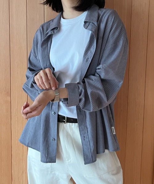 Рубашка с принтом «pin‑check» / Pin‑check shirt