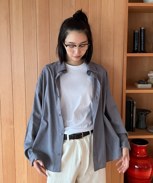 BROKEN BASE(ブロークンベース)の「Pin-check shirt / ピンチェックシャツ(シャツ/ブラウス・メンズ・ブラック/グレー・LARGE/MEDIUM)」の16枚目の写真