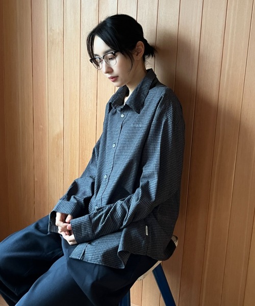BROKEN BASE(ブロークンベース)の「Pin-check shirt / ピンチェックシャツ(シャツ/ブラウス・メンズ・ブラック/グレー・LARGE/MEDIUM)」の3枚目の写真