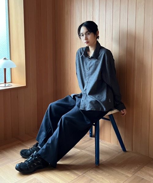 BROKEN BASE(ブロークンベース)の「Pin-check shirt / ピンチェックシャツ(シャツ/ブラウス・メンズ・ブラック/グレー・LARGE/MEDIUM)」の8枚目の写真