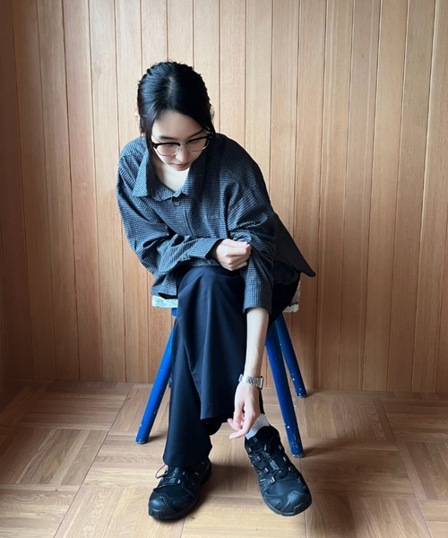 BROKEN BASE(ブロークンベース)の「Pin-check shirt / ピンチェックシャツ(シャツ/ブラウス・メンズ・ブラック/グレー・LARGE/MEDIUM)」の11枚目の写真