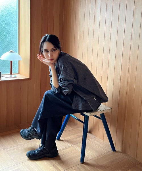 BROKEN BASE(ブロークンベース)の「Pin-check shirt / ピンチェックシャツ(シャツ/ブラウス・メンズ・ブラック/グレー・LARGE/MEDIUM)」の7枚目の写真