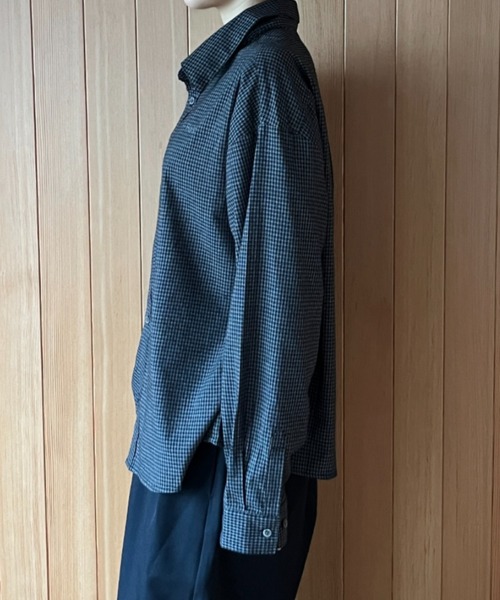 BROKEN BASE(ブロークンベース)の「Pin-check shirt / ピンチェックシャツ(シャツ/ブラウス・メンズ・ブラック/グレー・LARGE/MEDIUM)」の13枚目の写真
