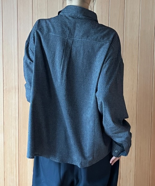 BROKEN BASE(ブロークンベース)の「Pin-check shirt / ピンチェックシャツ(シャツ/ブラウス・メンズ・ブラック/グレー・LARGE/MEDIUM)」の14枚目の写真