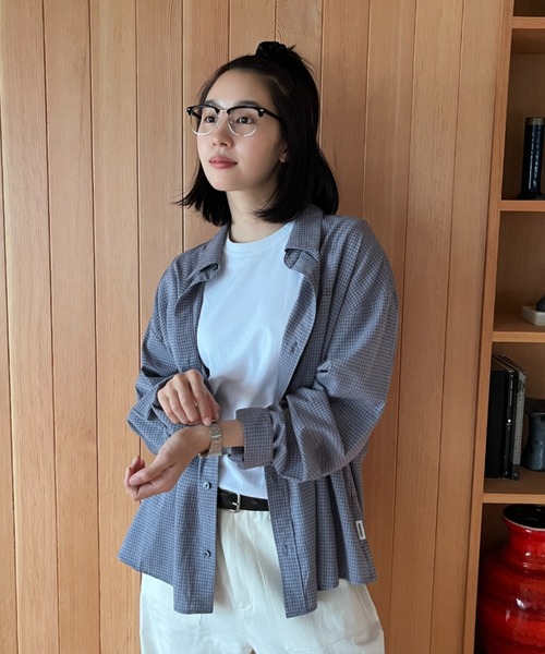 BROKEN BASE(ブロークンベース)の「Pin-check shirt / ピンチェックシャツ(シャツ/ブラウス・メンズ・ブラック/グレー・LARGE/MEDIUM)」の15枚目の写真
