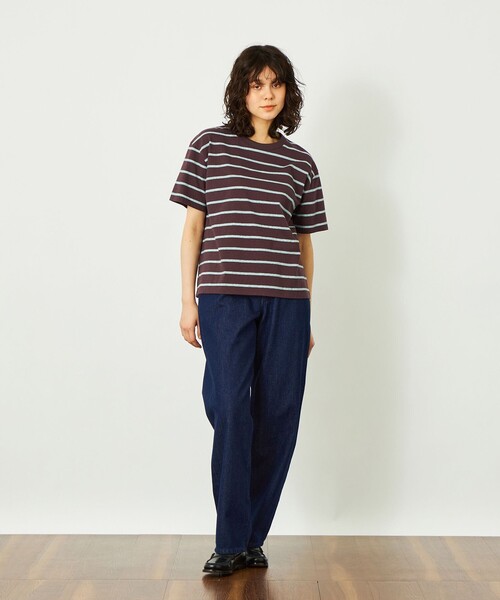 MACKINTOSH PHILOSOPHY(マッキントッシュ フィロソフィー)の「GREY LABEL シンチバックワイドデニム(その他パンツ・レディース・ブラック/ライトブルー・2)」の7枚目の写真
