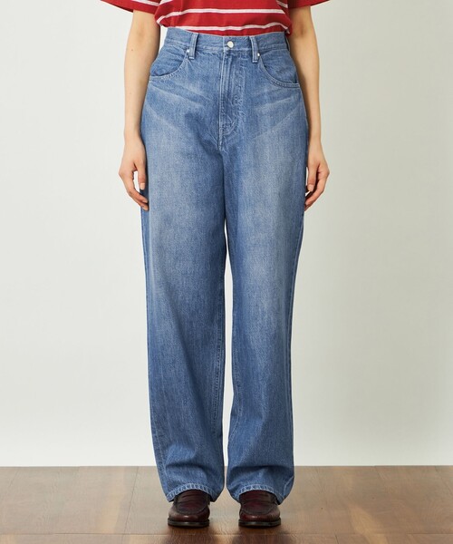 MACKINTOSH PHILOSOPHY(マッキントッシュ フィロソフィー)の「GREY LABEL シンチバックワイドデニム(その他パンツ・レディース・ブラック/ライトブルー・2)」の8枚目の写真