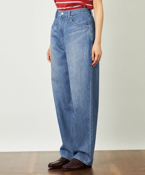 MACKINTOSH PHILOSOPHY(マッキントッシュ フィロソフィー)の「GREY LABEL シンチバックワイドデニム(その他パンツ・レディース・ブラック/ライトブルー・2)」の9枚目の写真