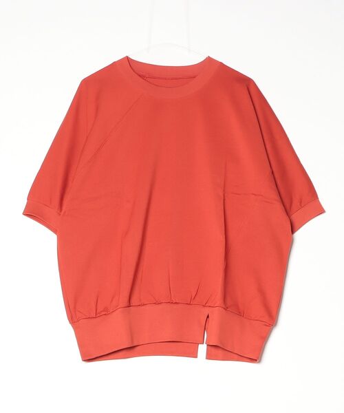ROBES&CONFECTIONS(ローブスコンフェクションズ)の「Robes&Confections/ローブス&コンフェクションズ/サンホアキンコットンダブルヤーン天竺SSカットソーH(Tシャツ/カットソー・レディース・ブラック/エンジ/ホワイト系2・3)」の1枚目の写真