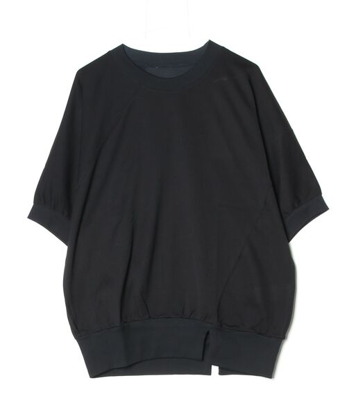 ROBES&CONFECTIONS(ローブスコンフェクションズ)の「Robes&Confections/ローブス&コンフェクションズ/サンホアキンコットンダブルヤーン天竺SSカットソーH(Tシャツ/カットソー・レディース・ブラック/エンジ/ホワイト系2・3)」の3枚目の写真