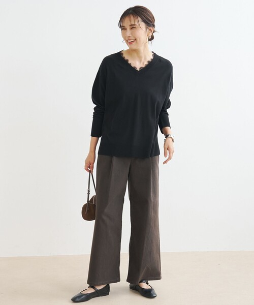 UNFILO(アンフィーロ)の「【一部店舗限定】UNFILO DENIM タックワイド(デニムパンツ・レディース・グレー系3/スカイブルー系1・X-LARGE)」の15枚目の写真
