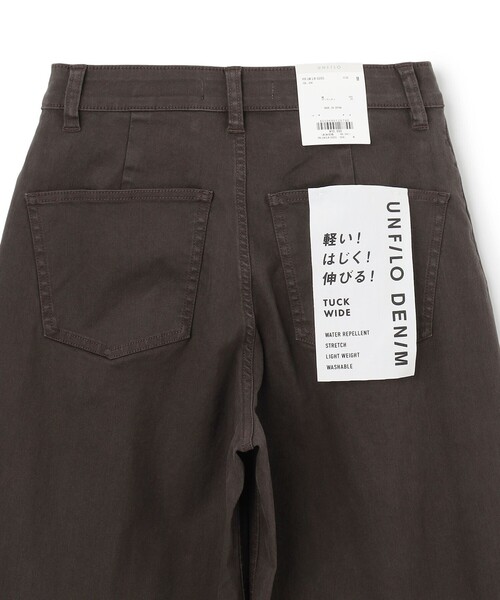 UNFILO(アンフィーロ)の「【一部店舗限定】UNFILO DENIM タックワイド(デニムパンツ・レディース・グレー系3/スカイブルー系1・X-LARGE)」の7枚目の写真