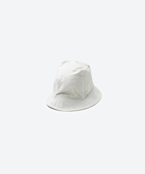 KIJIMA TAKAYUKI(キジマ タカユキ)の「BOTANICAL DYED PENTAGON CROWN HAT(キャップ・レディース・ライトグレー・59cm)」の1枚目の写真