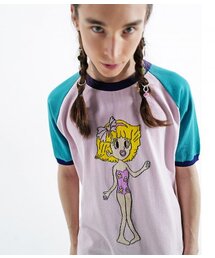 RAGLAN KNIT T-SHIRT_EUGENE PINK