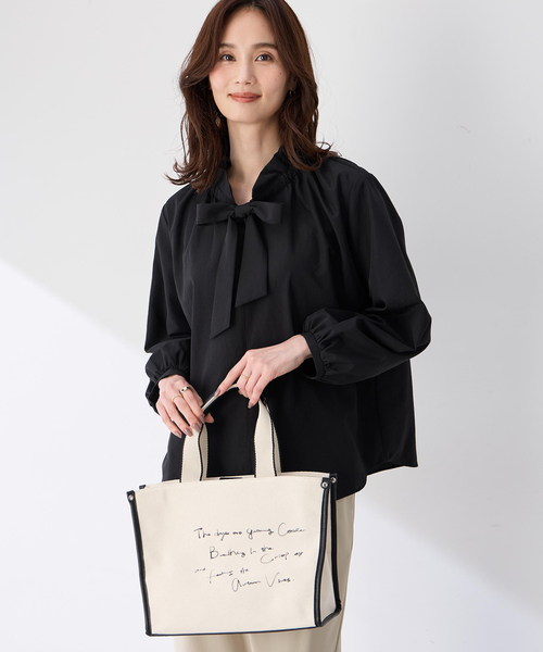 A/C DESIGN BY ALPHA CUBIC(エーシーデザインバイアルファキュービック)の「【藤井桜子さんコラボ】メッセージプリントトートバッグ(トートバッグ・レディース・オフホワイト・フリー)」の10枚目の写真