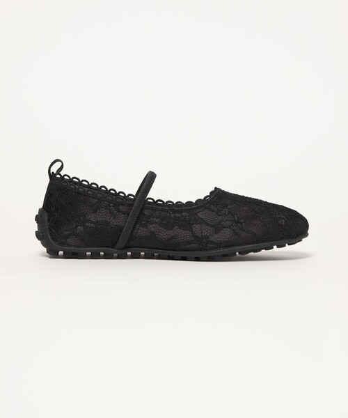 SY UNITED ARROWS(シーユナイテッドアローズ)の「<SY>レースバレエ フラット20↑(バレエシューズ・レディース・ベージュ/ブラック・22.5cm/23cm/23.5cm/24cm/24.5cm/25cm)」の5枚目の写真