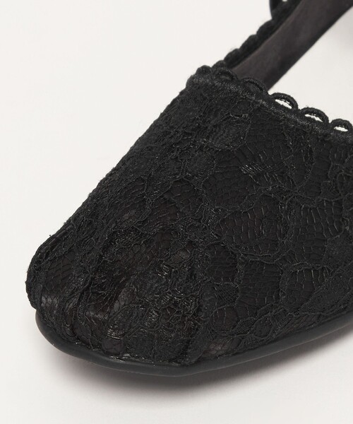 SY UNITED ARROWS(シーユナイテッドアローズ)の「<SY>レースバレエ フラット20↑(バレエシューズ・レディース・ベージュ/ブラック・22.5cm/23cm/23.5cm/24cm/24.5cm/25cm)」の9枚目の写真
