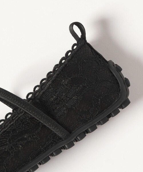 SY UNITED ARROWS(シーユナイテッドアローズ)の「<SY>レースバレエ フラット20↑(バレエシューズ・レディース・ベージュ/ブラック・22.5cm/23cm/23.5cm/24cm/24.5cm/25cm)」の10枚目の写真