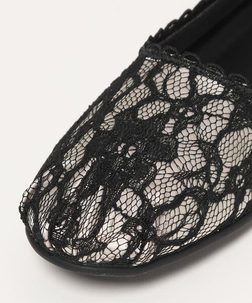 SY UNITED ARROWS(シーユナイテッドアローズ)の「<SY>レースバレエ フラット20↑(バレエシューズ・レディース・ベージュ/ブラック・22.5cm/23cm/23.5cm/24cm/24.5cm/25cm)」の12枚目の写真