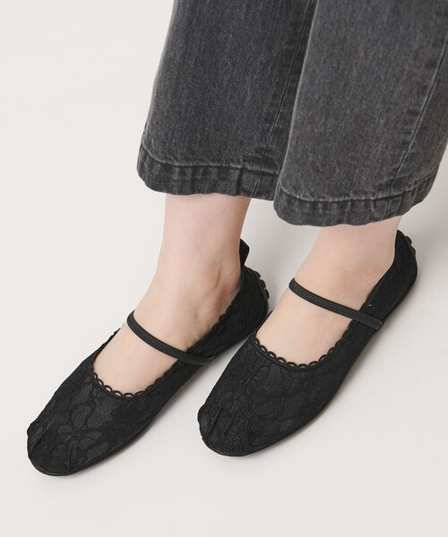 SY UNITED ARROWS(シーユナイテッドアローズ)の「<SY>レースバレエ フラット20↑(バレエシューズ・レディース・ベージュ/ブラック・22.5cm/23cm/23.5cm/24cm/24.5cm/25cm)」の14枚目の写真