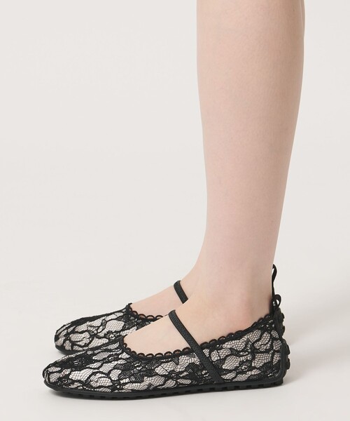 SY UNITED ARROWS(シーユナイテッドアローズ)の「<SY>レースバレエ フラット20↑(バレエシューズ・レディース・ベージュ/ブラック・22.5cm/23cm/23.5cm/24cm/24.5cm/25cm)」の15枚目の写真