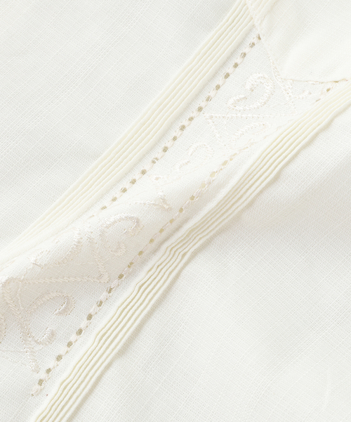 JOURNAL STANDARD（ジャーナルスタンダード）の「YUCACHEN Guayabera Shirts（シャツ/ブラウス・メンズ・アイボリー/ネイビー・38/40）」の4枚目の写真