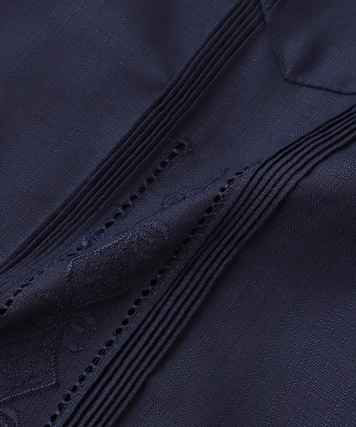 JOURNAL STANDARD（ジャーナルスタンダード）の「YUCACHEN Guayabera Shirts（シャツ/ブラウス・メンズ・アイボリー/ネイビー・38/40）」の3枚目の写真