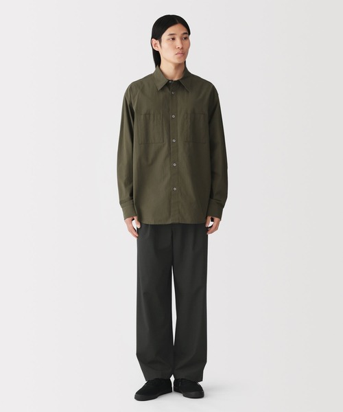 無印良品(ムジルシリョウヒン)の「紳士 乾きやすいワンタックワイドパンツ(その他パンツ・メンズ・チャコールグレー/ブラウン系/ベージュ/ブラック・S/XL/L/M)」の5枚目の写真