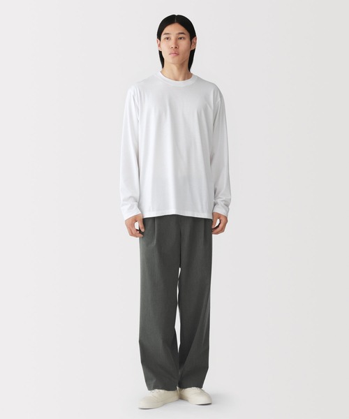 無印良品(ムジルシリョウヒン)の「紳士 乾きやすいワンタックワイドパンツ(その他パンツ・メンズ・チャコールグレー/ブラウン系/ベージュ/ブラック・S/XL/L/M)」の9枚目の写真