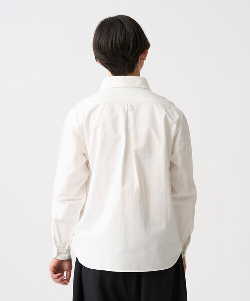 DANTON(ダントン)の「Women's Oxford Round Collar Pullover Shirt(シャツ/ブラウス・レディース・ホワイト/オフホワイト・36/38/34)」の5枚目の写真
