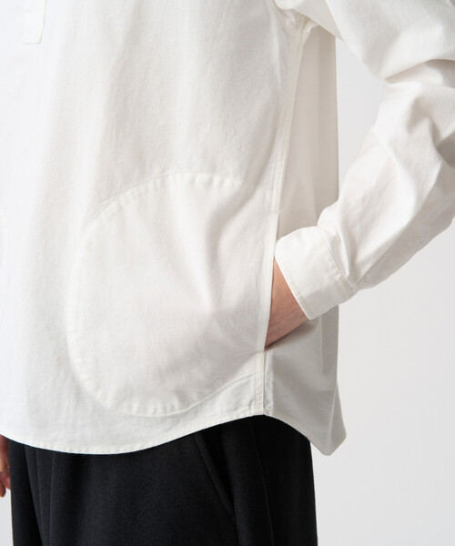 DANTON(ダントン)の「Women's Oxford Round Collar Pullover Shirt(シャツ/ブラウス・レディース・ホワイト/オフホワイト・36/38/34)」の8枚目の写真
