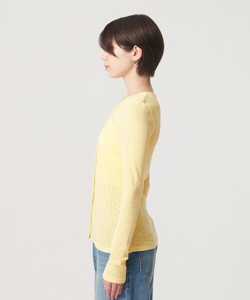 PALM(パーム)の「【別注】<PALM>クルーネック カーディガン(カーディガン/ボレロ・レディース・オフホワイト/イエロー/ブラウン系・FREE)」の13枚目の写真