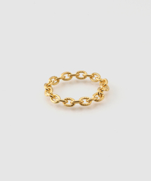FRAMeWORK | SYMPATHY OF SOUL / シンパシー・オブ・ソウル GROOVE AZUKI CHAIN RING(ゴールド)(リング)