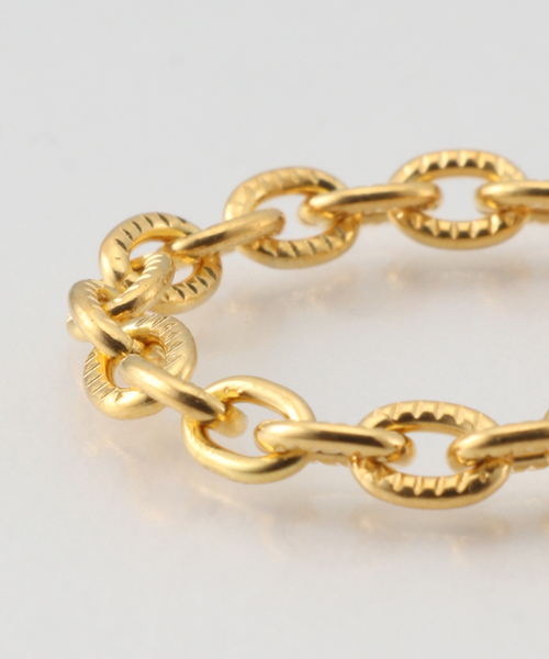 FRAMeWORK(フレームワーク)の「SYMPATHY OF SOUL / シンパシー・オブ・ソウル GROOVE AZUKI CHAIN RING(ゴールド)(リング・レディース・ゴールド・11/14)」の3枚目の写真