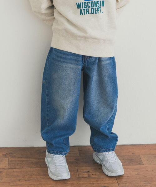URBAN RESEARCH DOORS（アーバンリサーチドアーズ）の「バレルパンツ(KIDS)（デニムパンツ・キッズ・ブラック/インディゴブルー・135/105/120）」の2枚目の写真
