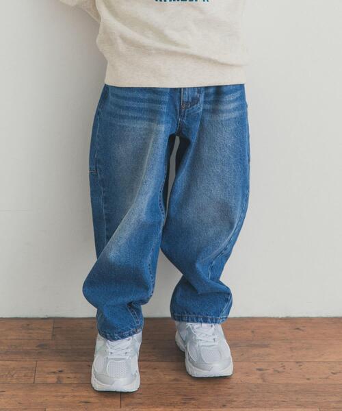 URBAN RESEARCH DOORS（アーバンリサーチドアーズ）の「バレルパンツ(KIDS)（デニムパンツ・キッズ・ブラック/インディゴブルー・135/105/120）」の10枚目の写真