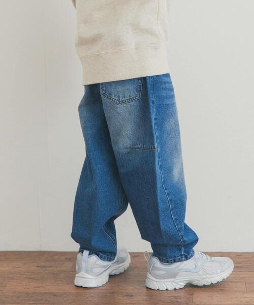 URBAN RESEARCH DOORS（アーバンリサーチドアーズ）の「バレルパンツ(KIDS)（デニムパンツ・キッズ・ブラック/インディゴブルー・135/105/120）」の11枚目の写真