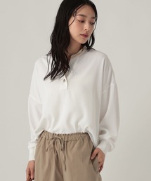 【ON/OFFで着まわせる】バックサテンスキッパーブラウス/1071893