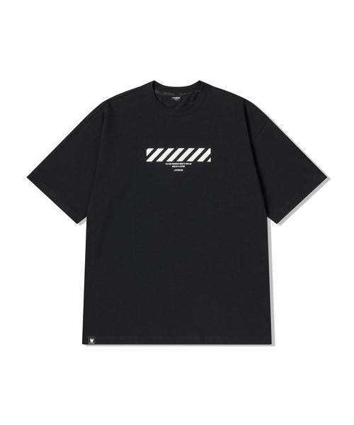 LIFE WORK(ライフワーク)の「スタンダードブロックヒップドッグ半袖Tシャツ(Tシャツ/カットソー・メンズ・ホワイト/ブラック・MEDIUM/LARGE)」の2枚目の写真