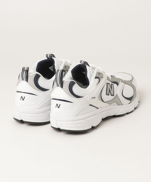 NEW BALANCE（ニューバランス）の「ニューバランス New Balance ML408（スニーカー・メンズ・ホワイト×ネイビー・23.0cm/23.5cm/24.0cm/24.5cm/25.0cm/25.5cm/26.0cm/26.5cm/27.0cm/27.5cm/28.0cm）」の2枚目の写真