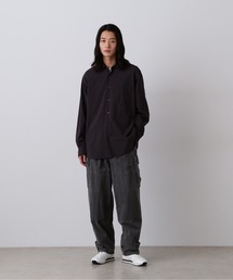 YLEVE / COTTON TWILL PIGMENT OVERDYE TROUSERS