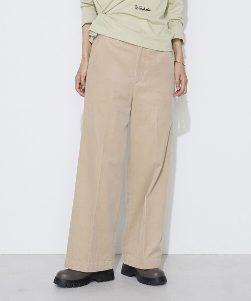 COMME CA Wardrobe（コムサワードローブ）の「【セットアップ対応】コットンコーデュロイ パンツ（その他パンツ・レディース・ピンク/ベージュ・7号/9号/11号）」の2枚目の写真