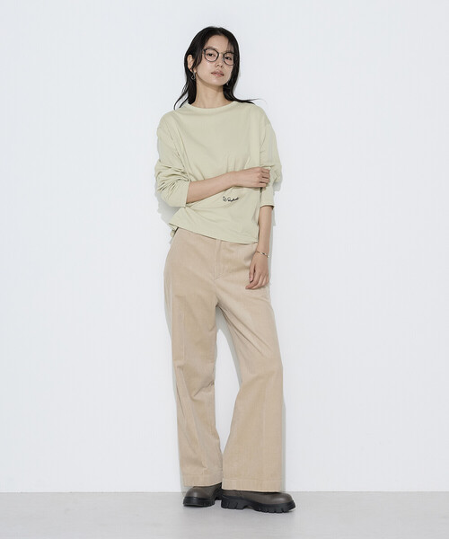 COMME CA Wardrobe（コムサワードローブ）の「【セットアップ対応】コットンコーデュロイ パンツ（その他パンツ・レディース・ピンク/ベージュ・7号/9号/11号）」の7枚目の写真
