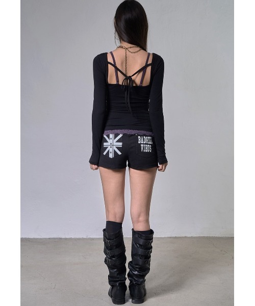 FANCY CLUB（ファンシークラブ）の「A'GEM/9 × .kom 『FANCY CLUB/ファンシークラブ』LACE LAYERED LONG SLEEVE/レースレイヤードロングスリーブカットソー（Tシャツ/カットソー・レディース・アイボリー/ブラック/パープル・FREE）」の16枚目の写真